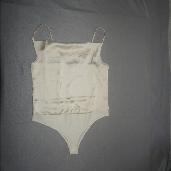 Sincerely Jules Cream body suit leotard blouse - Picture 10 of 10